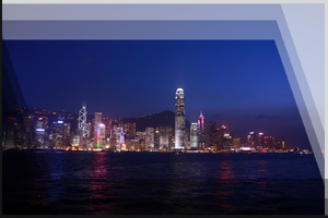 Cityfoto 40 - Hong Kong, Skyline bei Nacht