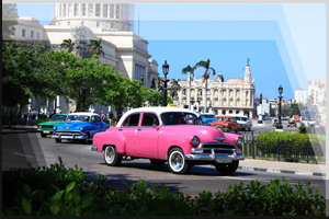 Cityfoto 47 - Kuba, Havanna, Capitol, Oldtimer-Taxi