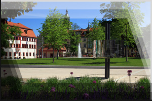 Fotografie Erfurt 22 - Hirschgarten mit Staatskanzlei